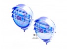 Галогеновые фары DLAA LA 1090 EBL chrome